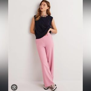 Boden Classic Wide Leg Trouser in Cherry Blossom